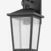 Soren Frosted Indoor/Outdoor Wall Sconce -Bloomingville Shop SorenFrostedIndoor OutdoorWallSconce MLHT1616 BLK S