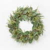 Faux Wild Grass & Eucalyptus Wreath 1 Faux Wild Grass & Eucalyptus Wreath -Bloomingville Shop SpringWreath MDCR2137 GRN MAIN