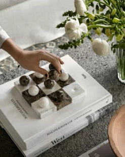 Marble Tic-Tac-Toe Board -Bloomingville Shop Spring Templated 78