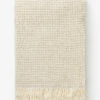 Stonewashed Waffle Cotton Throw