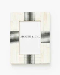 Striped Bone Frame 12 Striped Bone Frame -Bloomingville Shop StripedBoneFrame MDCR1555 BAW L