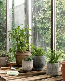 Golden Cement Pot -Bloomingville Shop Styled Outdoor 29 630705ed b697 427b 827b fe55964e327b