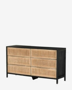 Summer 6-Drawer Dresser -Bloomingville Shop Summer6 DrawerDresser MFRN1614 BLK OS D1 T