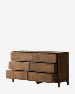 Summer 6-Drawer Dresser -Bloomingville Shop Summer6 DrawerDresser MFRN1614 BWN OS D1