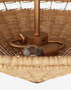 Terrance Flush Mount -Bloomingville Shop TerranceFlushMount MLHT1829 NAT OS D2 T