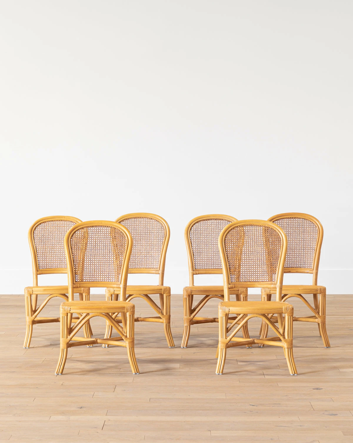 Vintage Bamboo Chairs (Set Of 6) 3 Vintage Bamboo Chairs (Set Of 6)