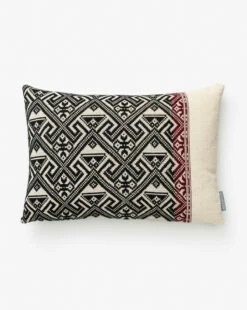 Vintage Black Tribal Print Pillow Cover No. 4
