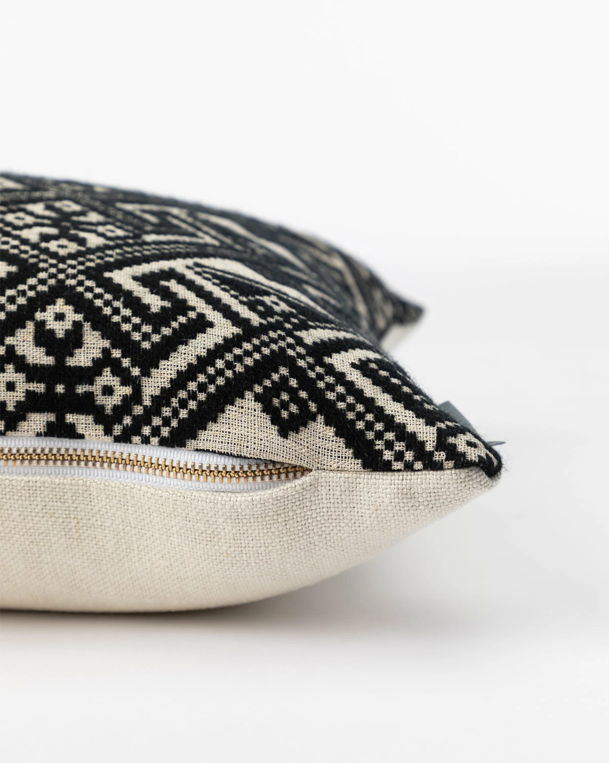 Vintage Black Tribal Print Pillow Cover No. 5 4 Vintage Black Tribal Print Pillow Cover No. 5 - Image 2