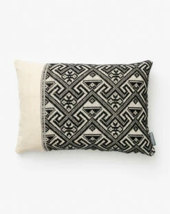Vintage Black Tribal Print Pillow Cover No. 5