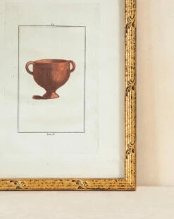Vintage Brown Vase Painting III -Bloomingville Shop VintageBrownVasePaintingIII MART1231 BWN OS F D1