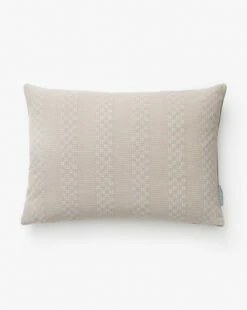 Vintage Gray Crosshatch Pillow Cover No. 4