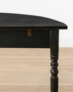 Vintage Painted Black Swedish Demi Lune Tables (Set Of 2) -Bloomingville Shop VintagePaintedBlackSwedishDemiLuneTables Setof2 MFRN2449LK S2 D2