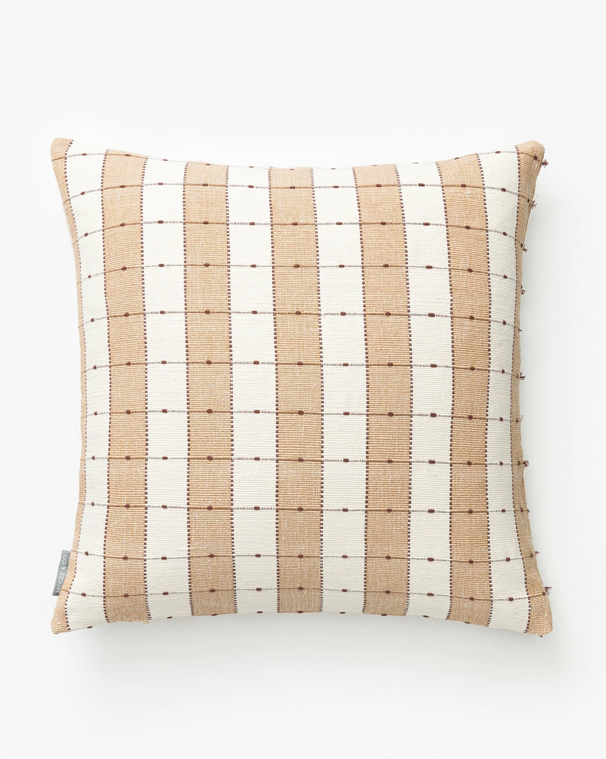 Vintage Tan Check Pillow Cover No. 2 3 Vintage Tan Check Pillow Cover No. 2