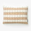 Vintage Tan Check Pillow Cover No. 6
