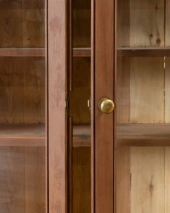 Vintage Wooden Bookcase With Glass Doors -Bloomingville Shop VintageWoodenBookcasewithGlassDoors MFRN2075 WDN OS D2