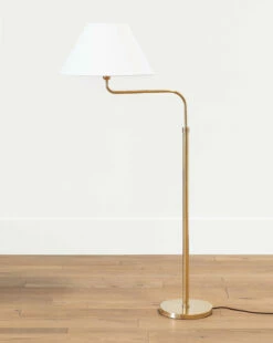 Wainwright Swoop Floor Lamp -Bloomingville Shop WainwrightSwoopFloorLamp MLHT1143 BRS OS MAIN