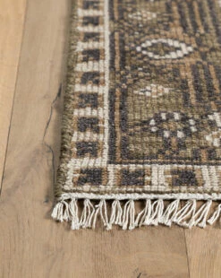 Wayland Hand-Knotted Wool Rug 15 Wayland Hand-Knotted Wool Rug -Bloomingville Shop WaylandHand KnottedRug MRUG0910 GRN 4x6 D2 T