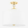 White Plains Semi-Flush -Bloomingville Shop WhitePlains MLHT1309 BRS OS