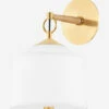 White Plains Wall Sconce -Bloomingville Shop WhitePlains MLHT1320 BRS OS