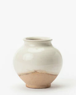 White Washed Ceramic Pot