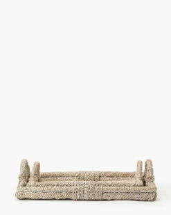 Whitewashed Handled Tray