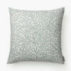 Morris & Co. X McGee & Co. Willow Pillow Cover -Bloomingville Shop WillowPillowCover MPLW1255 BLU 22x22 MAIN