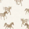 Watercolor Horses Wallpaper -Bloomingville Shop horses repeat cream