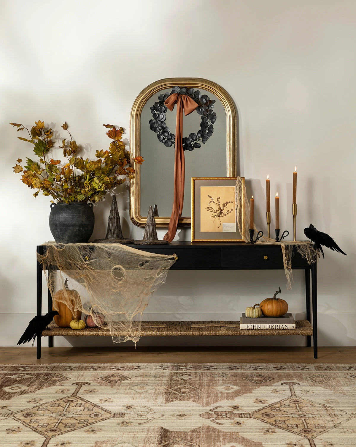 Faux Black Eucalyptus Wreath 5 Faux Black Eucalyptus Wreath - Image 3