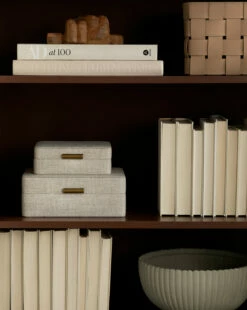 Natural Fabric Boxes -Bloomingville Shop stylish storage templated 3