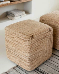 Kelvin Woven Ottoman -Bloomingville Shop vk47